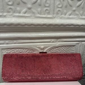 Daniel Swarovski pink crystal clutch